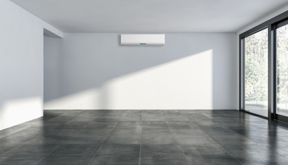 Interno con aria condizionata