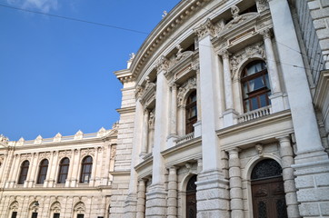 Fototapeta na wymiar Historic Burgtheater (Imperial Court Theatre) in Vienna, Austria