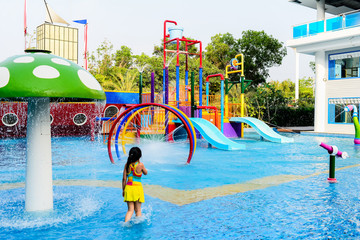 Small water park playground.