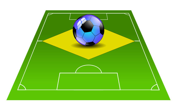 Fu&szlig;ball Spielfeld Brasilien