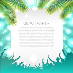 Summer Music Background - Vector