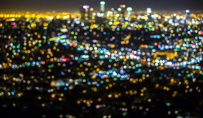 Los Angeles cityscape at night