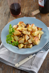 Roasted potato and celery