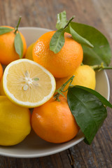 Lemons and tangerines