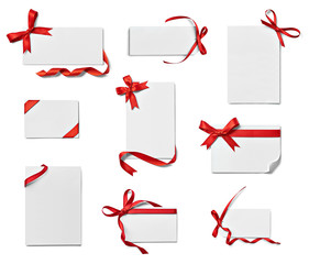 ribbon bow card note chirstmas celebration greeting