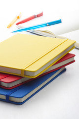colorful notebooks