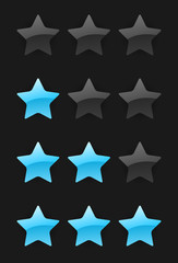 Fototapeta premium vector rating stars