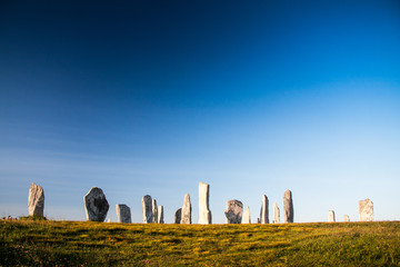standing stones at callinish on the island lewis, scotland, UK - 65977410
