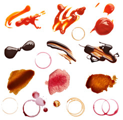 stain fleck coffee wine chocolate ketchup food