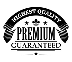 Black and white retro label