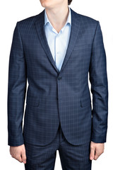 Checkered suit for men