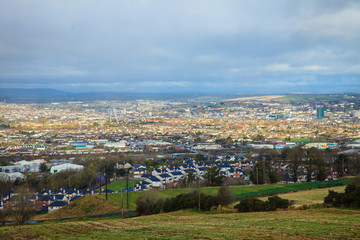 Fototapeta na wymiar View of town Cork. County Cork, Ireland.