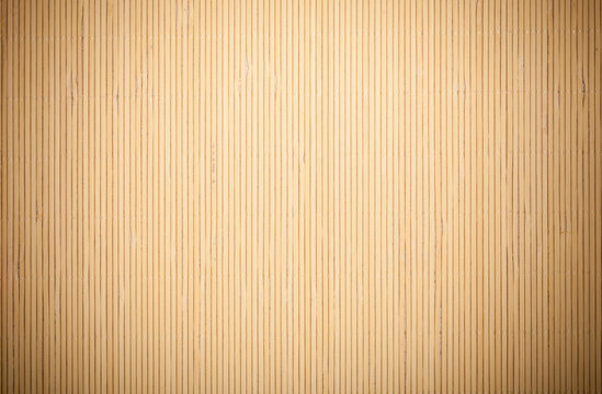 Beige brown bamboo mat striped background texture pattern
