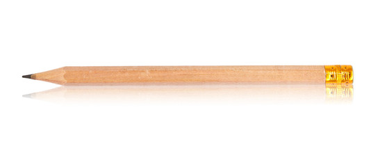 Pencil isolated on pure white background