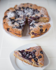 Haselnuss Blaubeer Kuchen