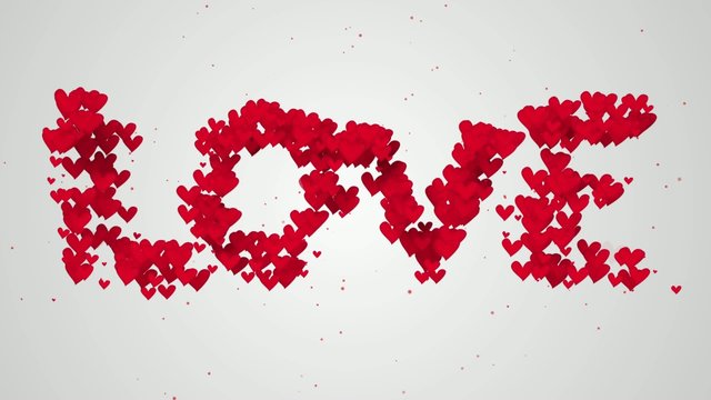 Love Particles 3D animation