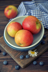 Apples and blueberry