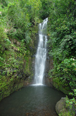 Naklejka na ściany i meble Waterfall in Haleakala National Park, Hawaii, USA