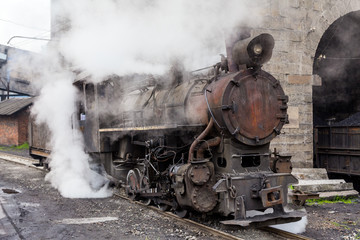 Naklejka na ściany i meble steam train