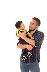 father and son hispanic