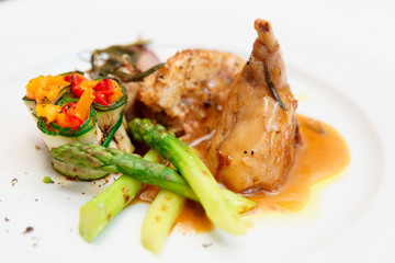 Rabbit stew with vegetables