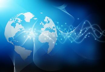 Earth & fiber optics..