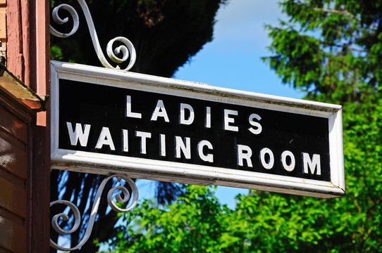 Ladies Waiting Room sign © Arena Photo UK