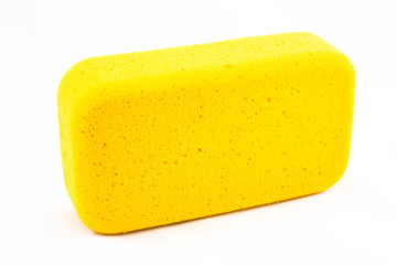 Yellow sponge isolated