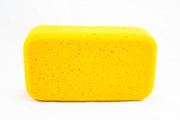 Yellow sponge isolated