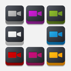 square button: video