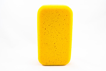 Yellow sponge isolated
