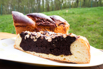 Traditional easter sweets (romanian cozonac and pasca)