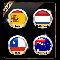 Obraz premium Brazil soccer championship 2014 group B - vector eps10