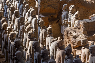 The Terracotta Army or the "Terra Cotta Warriors and Horses"