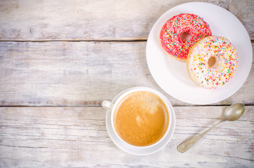 Donuts and coffee