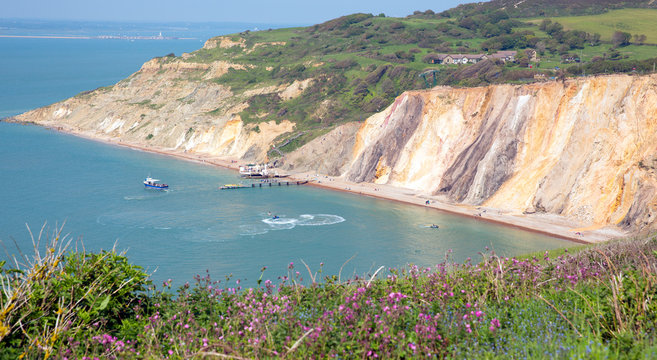 Coastal Scene Alum Bay Isle Of Wight