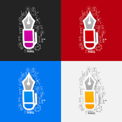 Drawing business formulas: pen