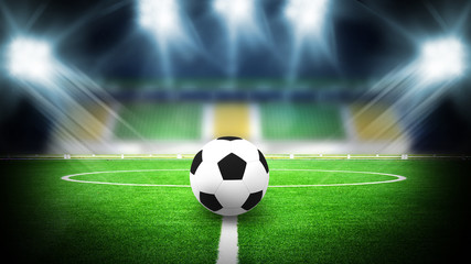soccer stadium night