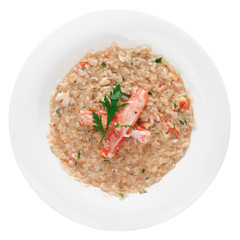 Risotto with crab