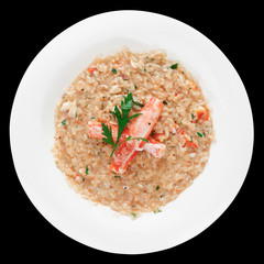 Risotto with crab