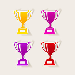 realistic design element: winner