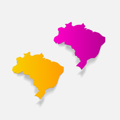 realistic design element: brazil