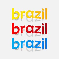 realistic design element: brazil
