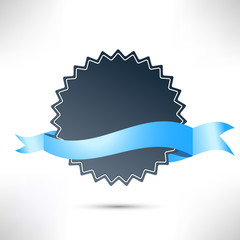 Flat modern badge ribbon template
