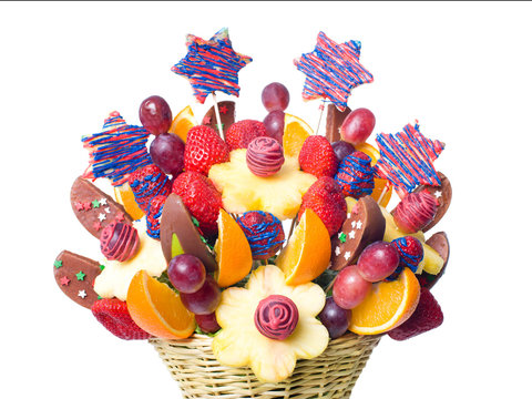 Fruit Bouquet Decoration On The Table