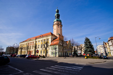 Naklejka premium Town hall in Olawa, Poland