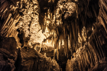 Backlit stalactites