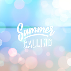 Summer holiday tropical beach background