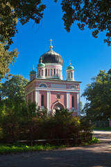 Fototapeta na wymiar Russische Kirche des Heiligen Alexander Newski in Potsdam.