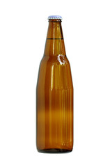 Bottle of beer isolated on white background
